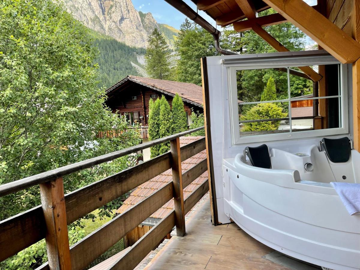 Chalet Hotel Adler AG Kandersteg Exterior foto